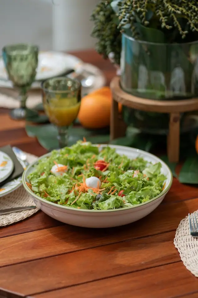 Groene salade, Griekse catering, ter illustratie