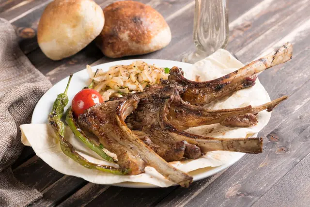 Paidakia (lamb chops), Greek catering, illustrative photo
