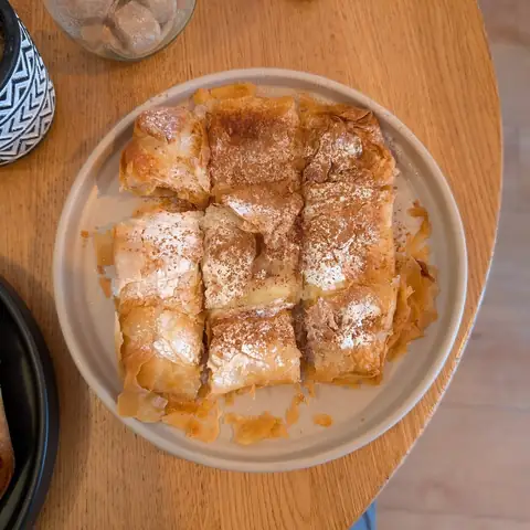 Bougatsa, Greek catering, illustrative photo