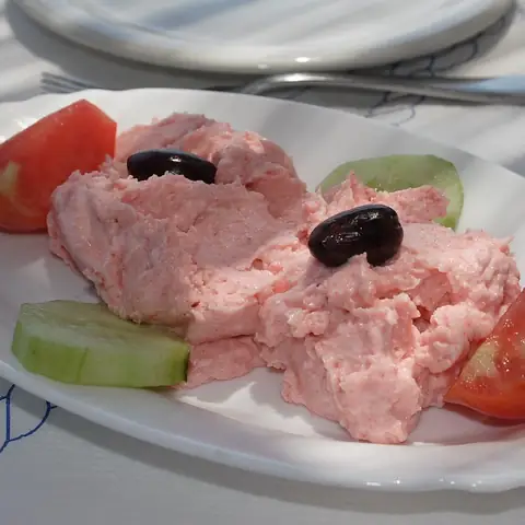 Taramosalata, Greek catering, illustrative photo